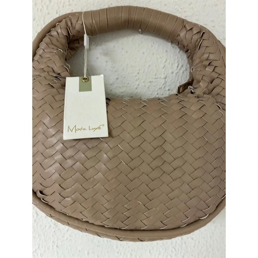 Moda Luxe Cassidy Woven Hobo Bag Natural Tan 29882ML New